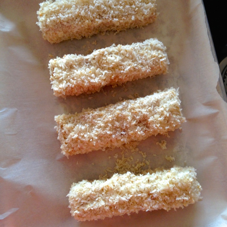 Panko Crusted Tempeh - oven ready